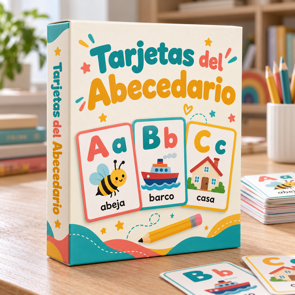 Presentación ilustrativa del bono Tarjetas del Abecedario